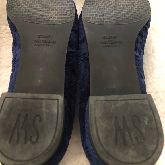 Blue suede Stuart Weitzman shoes. Worn once in EXCELLENT condition!! - Picture 5 of 6